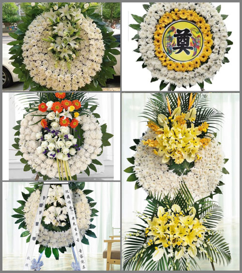 上海金山区石化街道临潮三村花圈速递